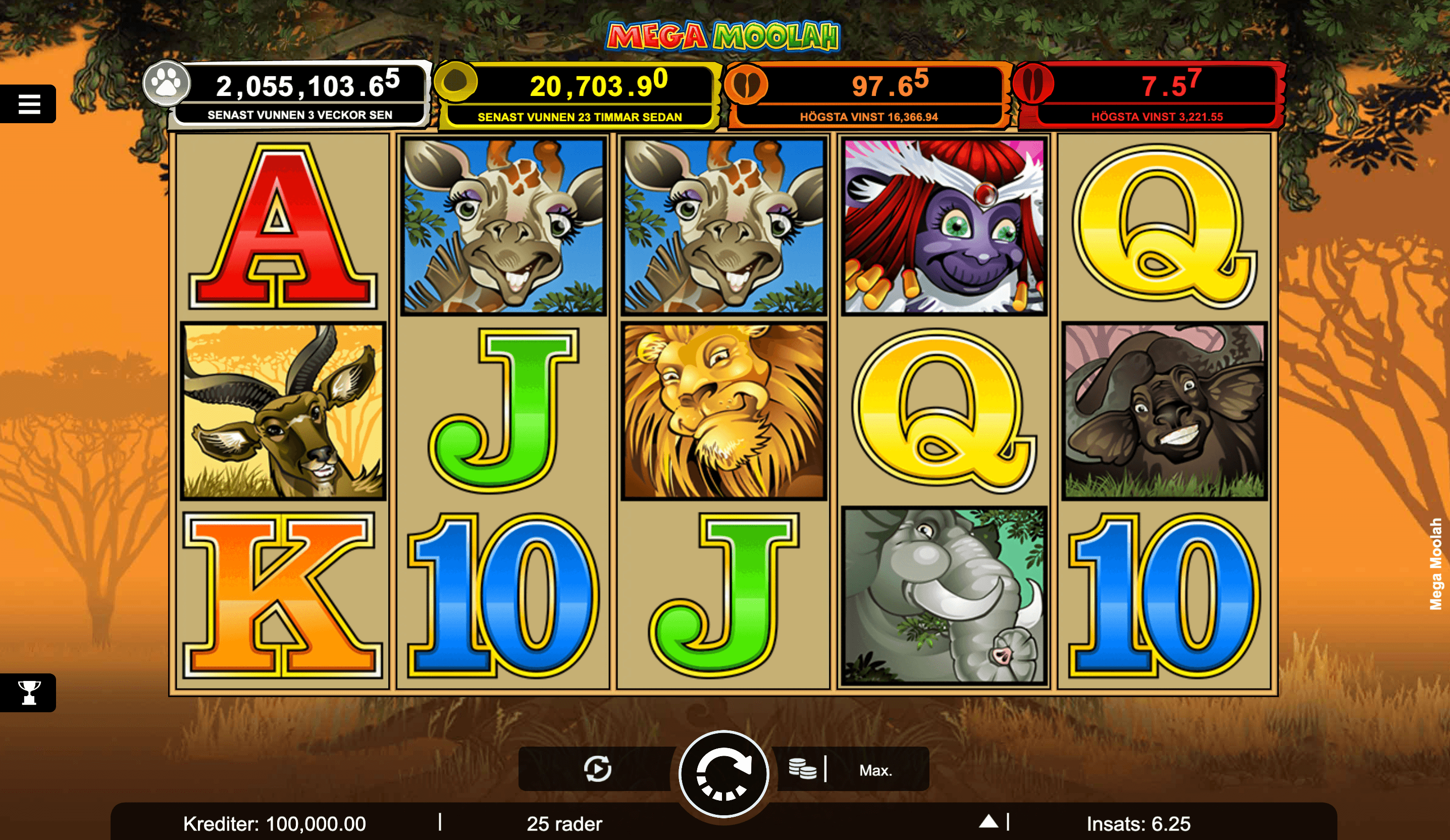 mega moolah slot