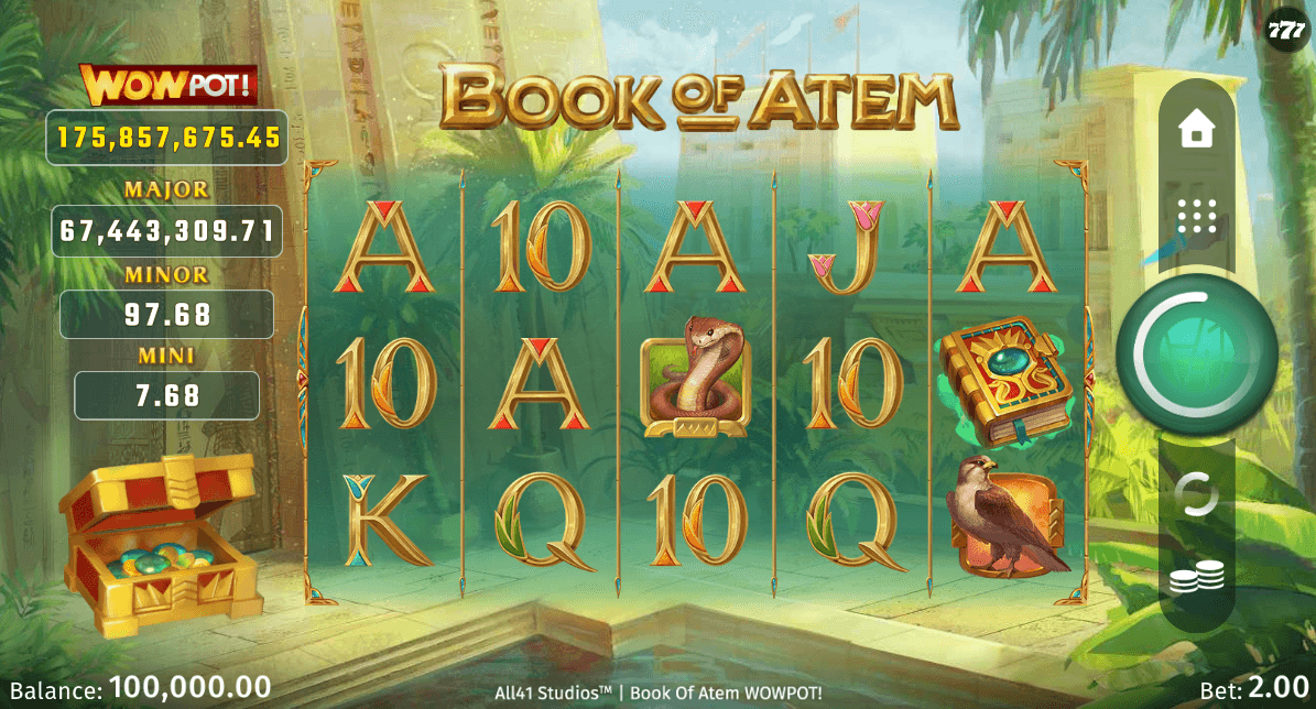 book of atem wowpot slot