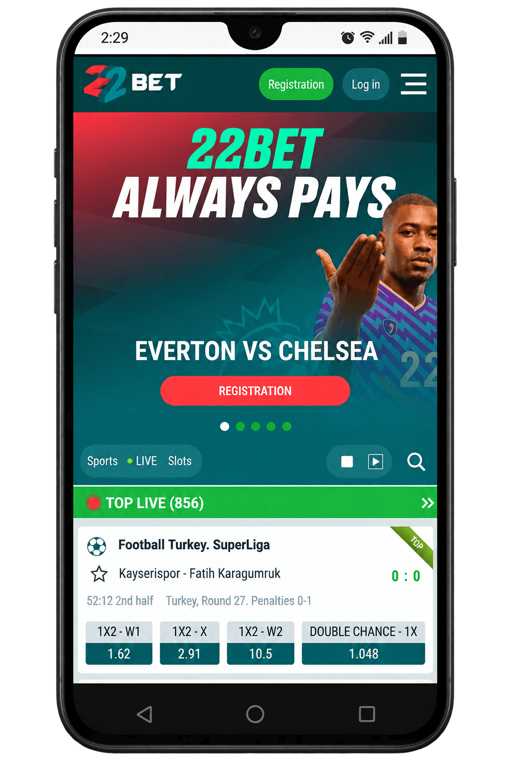 22bet mobile betting app