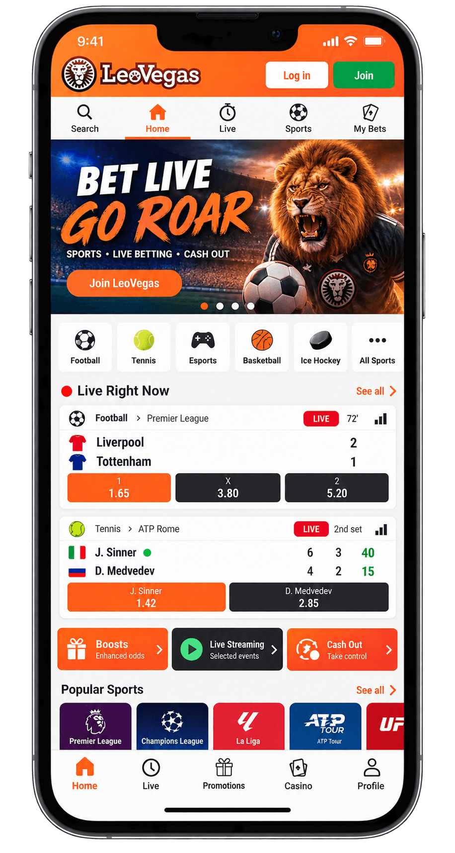 leovegas sports betting app