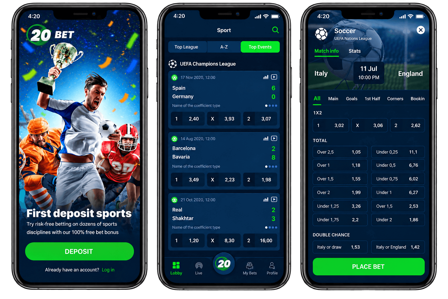 20bet mobile app