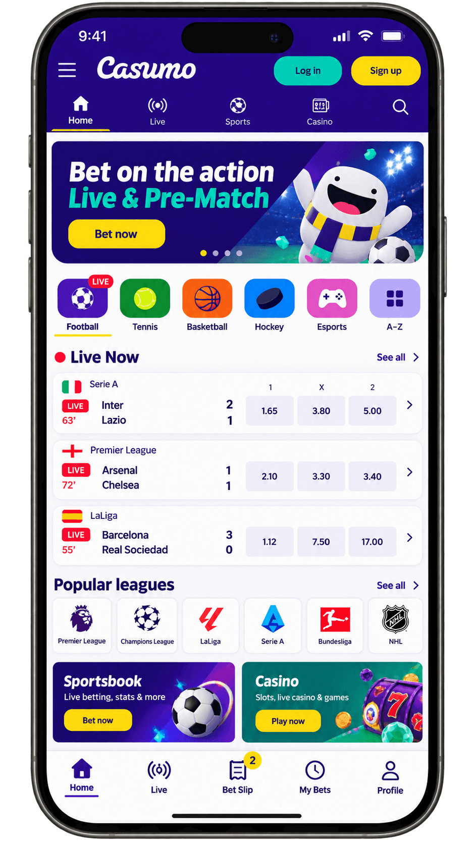 casumo betting app