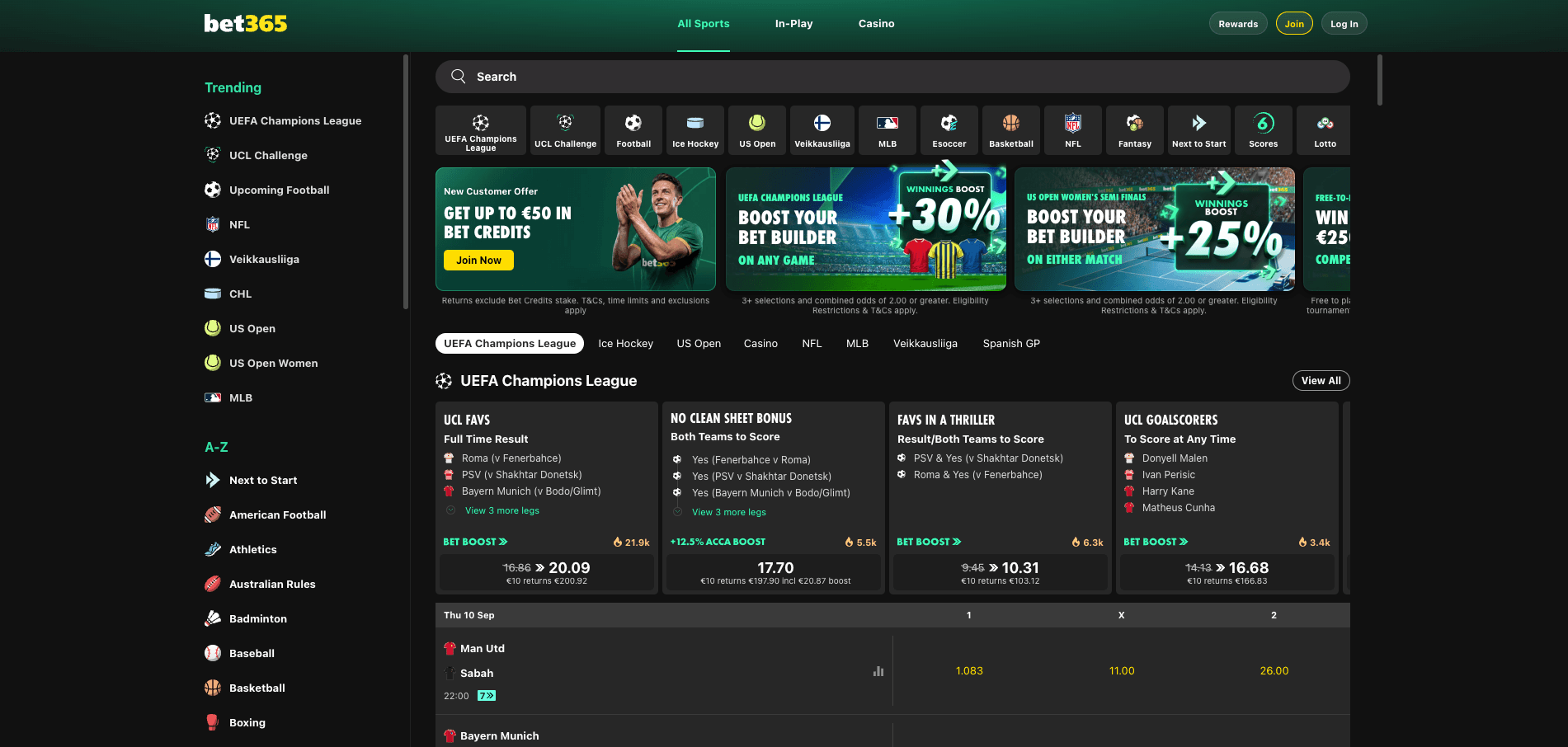 bet365 sportsbook