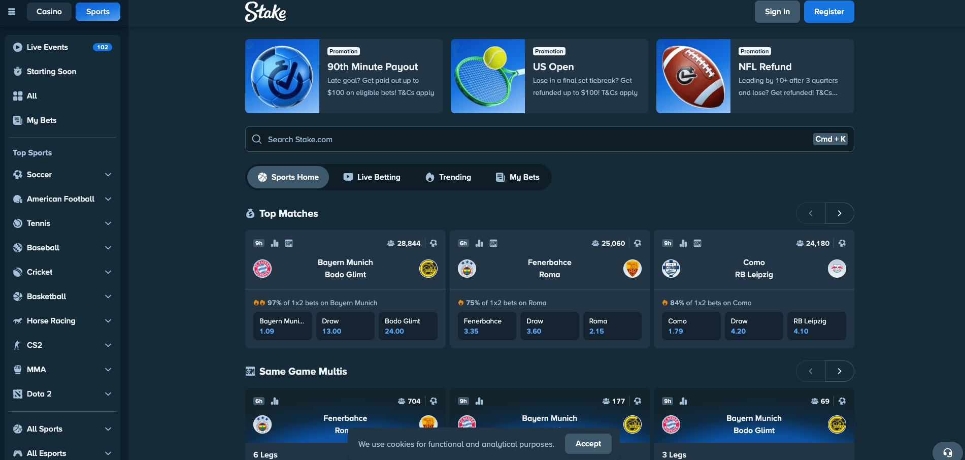 stake sportsbook